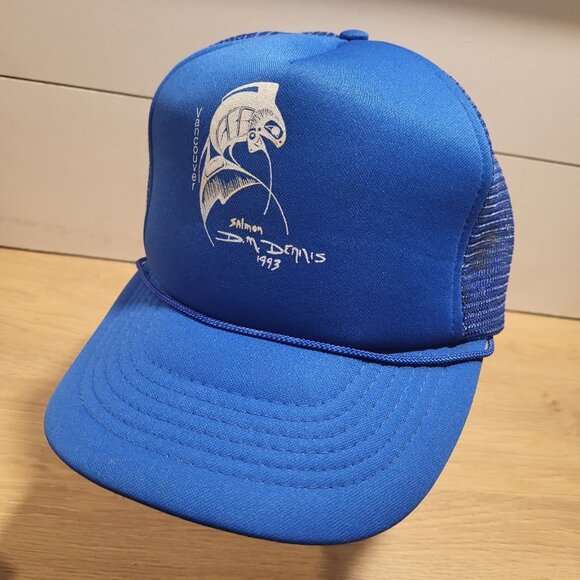 Vancouver Haida Salmon DM Dennis 1993 Hat Snapback Baseball Vintage Cap Trucker - Picture 1 of 10